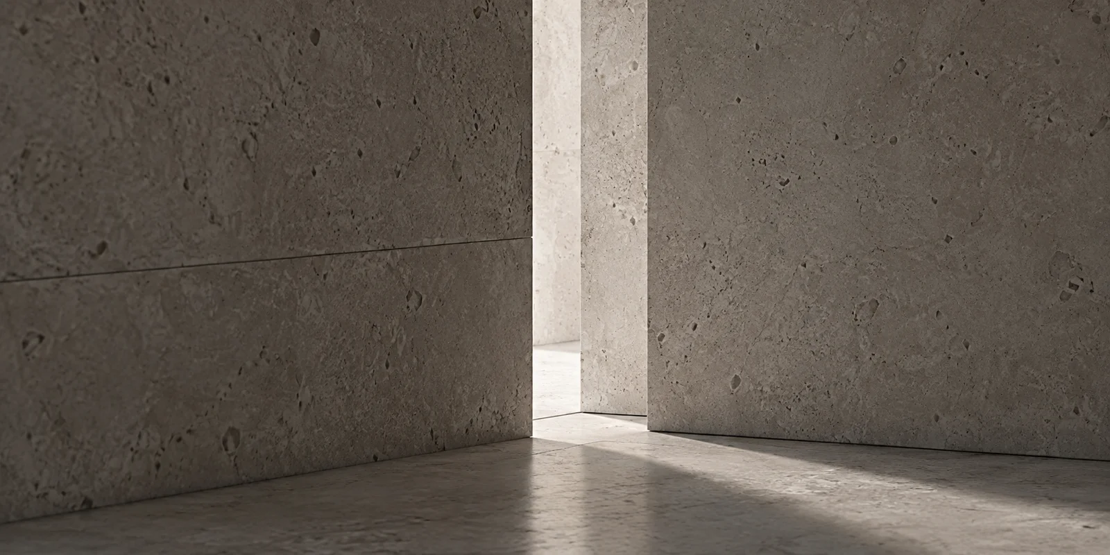 Monochrome architectural forms used as a temporary editorial image